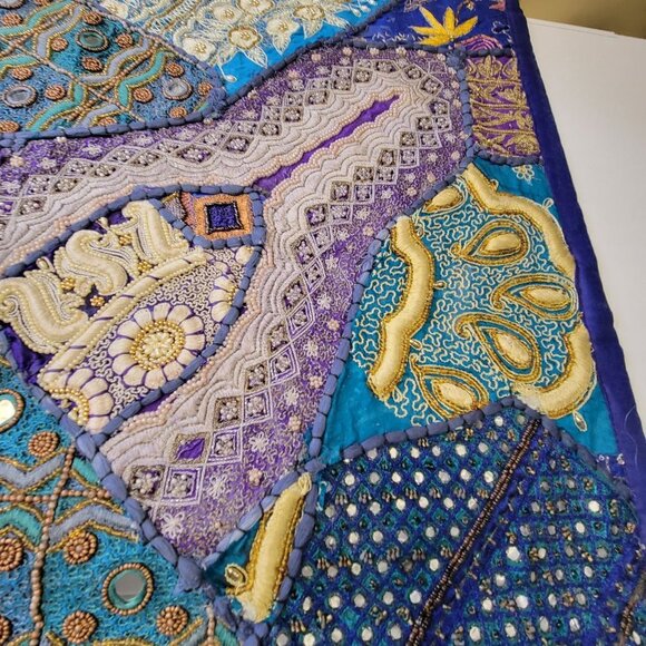 Blue Beaded tapestry Large 39x58 - Picture 10 of 13
